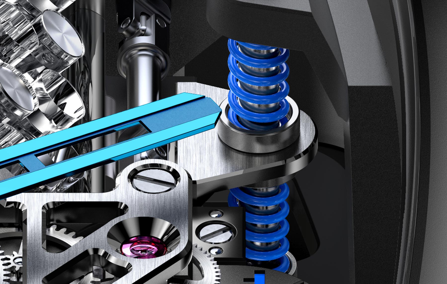 Jacob Co Bugatti Chiron Tourbillon Watch W16 Engine Automaton Cars Automobiles Sapphire Tourbillon Engineering Watchmaking Innovation aBlogtoWatch 12