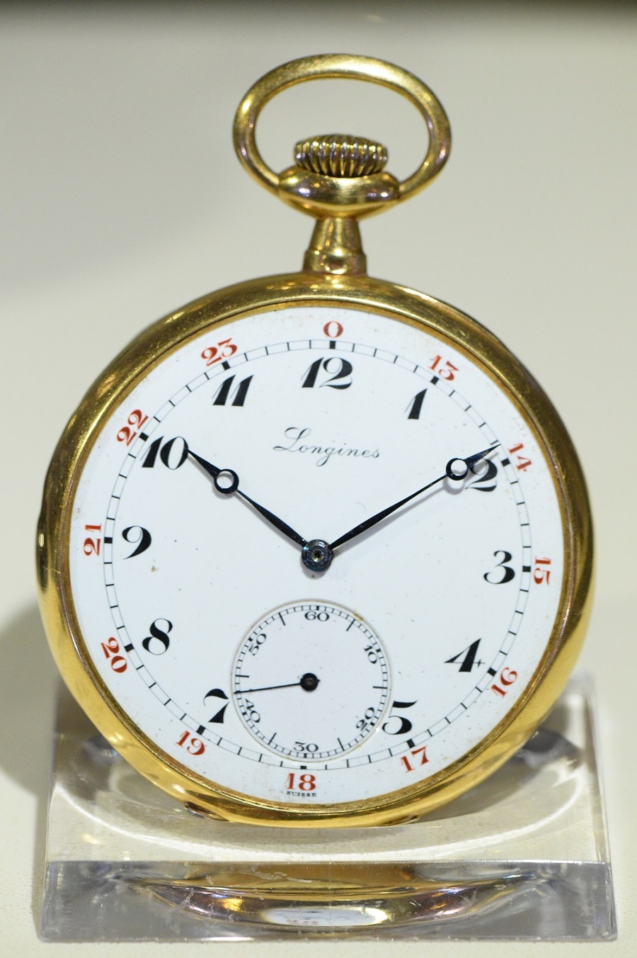 3. นาฬกาพกหนาปดสขาวแสดงเวลา 24 ชวโมง ค.ศ. 1917S