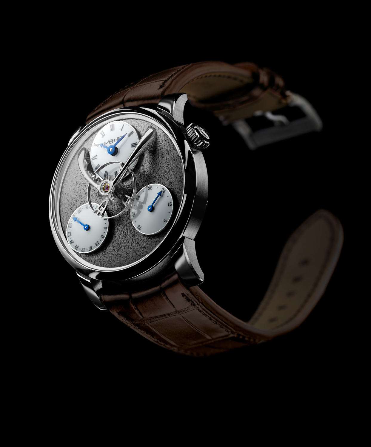 LM Split Escapement WG Ruthenium Front Lres