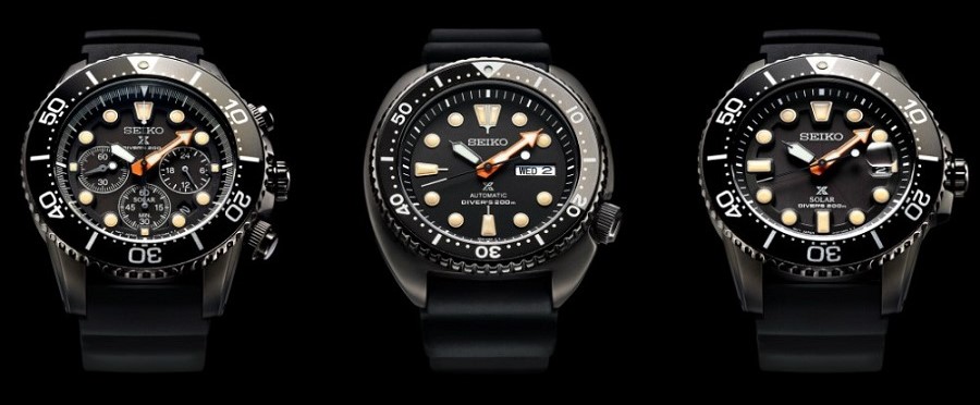 Seiko Prospex Diver Black Series all