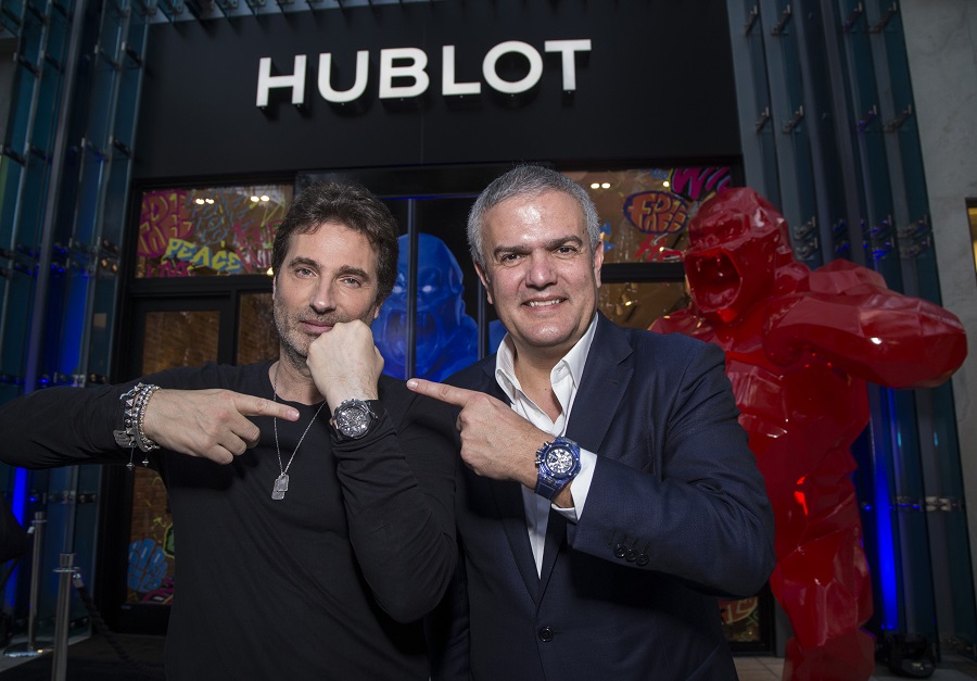 Richard Orlinski and Ricardo Guadalupe launching the Classic Fusion Aerofusion Chronograph Orlinski