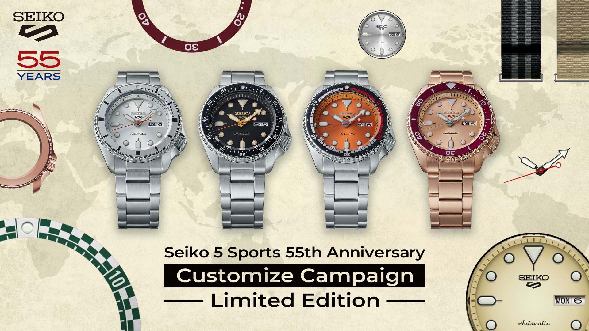 Seiko 5 Sports 55t customize ALL Y en
