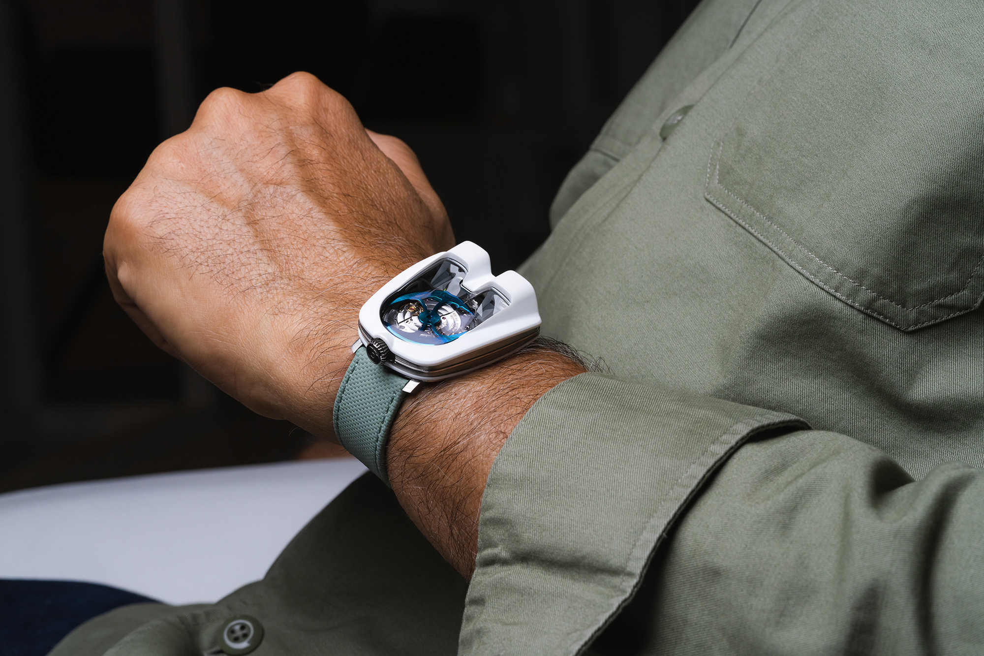 MBandF HM8 Mark 2 White Wrist Shot 2 Lres